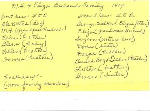 M.H. and Eliza Breland Family 1914 - Details